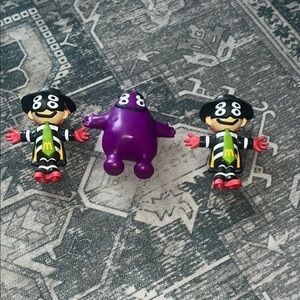 McDonald's Cactus Jack Purple and Black Action Figures Playset